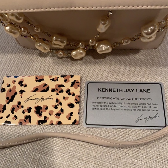 Beige Kenneth Jay Lane bag - Picture 3 of 5